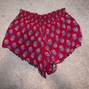 Cute cloth shorts with lace trim